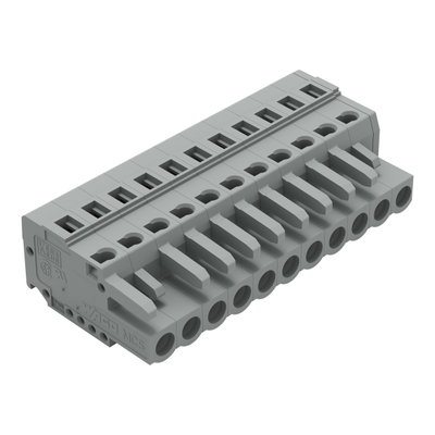 1-conductor female connector CAGE CLAMP® 2.5 mm² gray