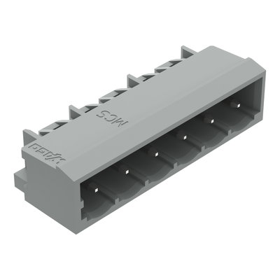 THT male header 1.0 x 1.0 mm solder pin angled gray