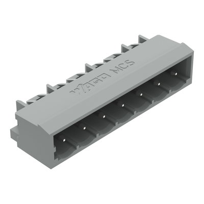THT male header 1.0 x 1.0 mm solder pin angled gray