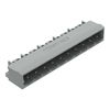 THT male header 1.0 x 1.0 mm solder pin angled gray