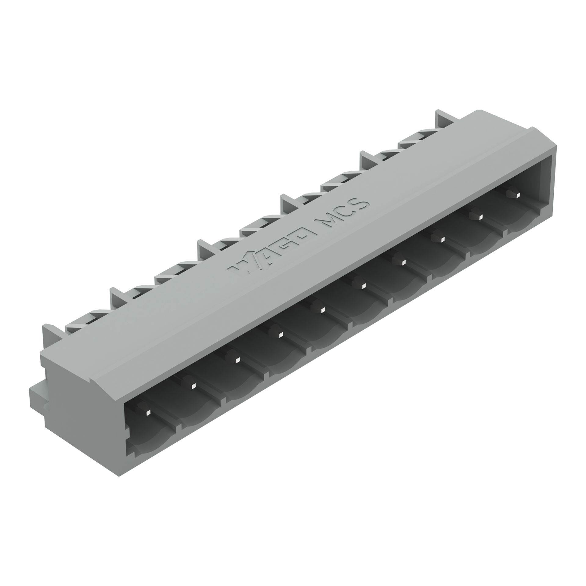 THT male header 1.0 x 1.0 mm solder pin angled gray