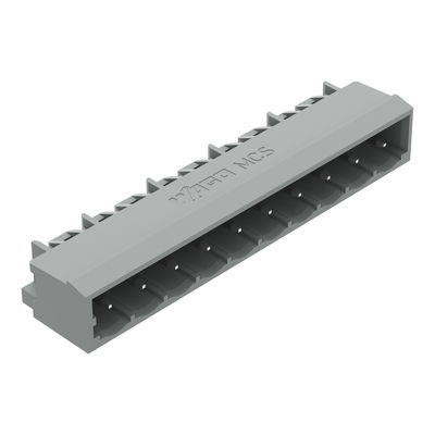 THT male header 1.0 x 1.0 mm solder pin angled gray