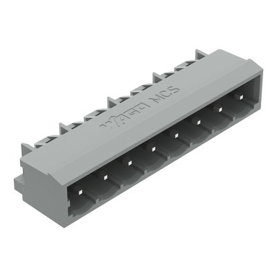 THT male header 1.2 x 1.2 mm solder pin angled gray