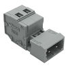 1-conductor male connector CAGE CLAMP® 2.5 mm² gray