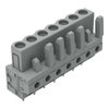 THT female header straight Pin spacing 5 mm gray