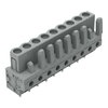 THT female header straight Pin spacing 5 mm gray
