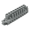 THT female header straight Pin spacing 5 mm gray