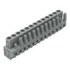THT female header straight Pin spacing 5 mm gray