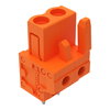 THT female header straight Pin spacing 5.08 mm orange