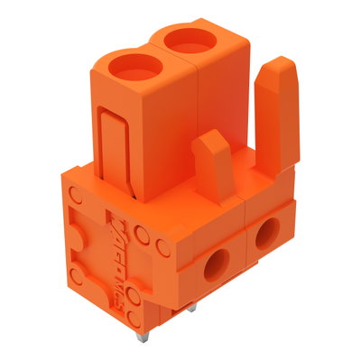 THT female header straight Pin spacing 5.08 mm orange