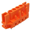 THT female header straight Pin spacing 5.08 mm orange