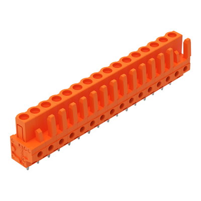THT female header straight Pin spacing 5.08 mm orange