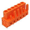 THT female header straight Pin spacing 5.08 mm orange
