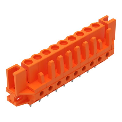 THT female header straight Pin spacing 5.08 mm orange