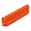THT female header straight Pin spacing 5.08 mm orange
