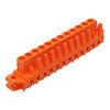 THT female header straight Pin spacing 5.08 mm orange