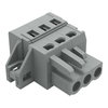 1-conductor female connector CAGE CLAMP® 2.5 mm² gray