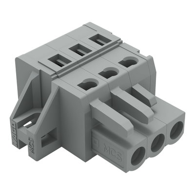 1-conductor female connector CAGE CLAMP® 2.5 mm² gray