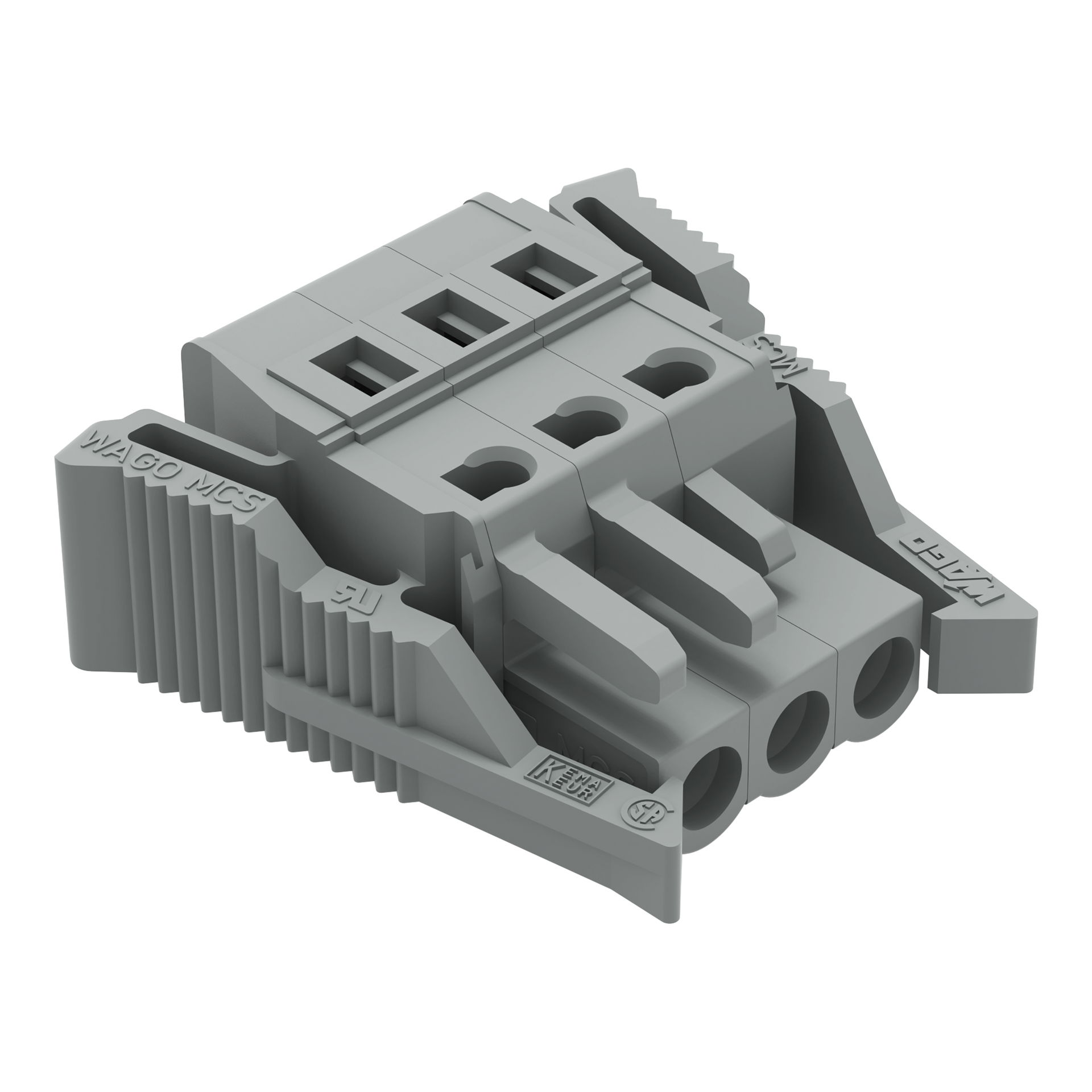 1-conductor female connector CAGE CLAMP® 2.5 mm² gray