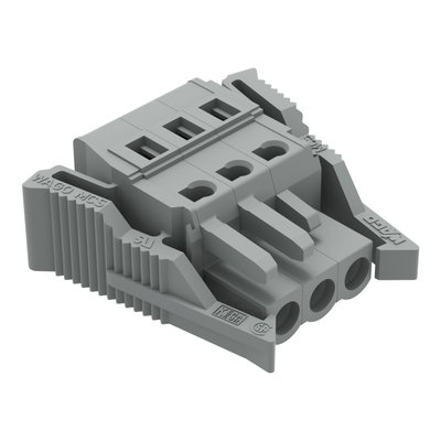 1-conductor female connector CAGE CLAMP® 2.5 mm² gray