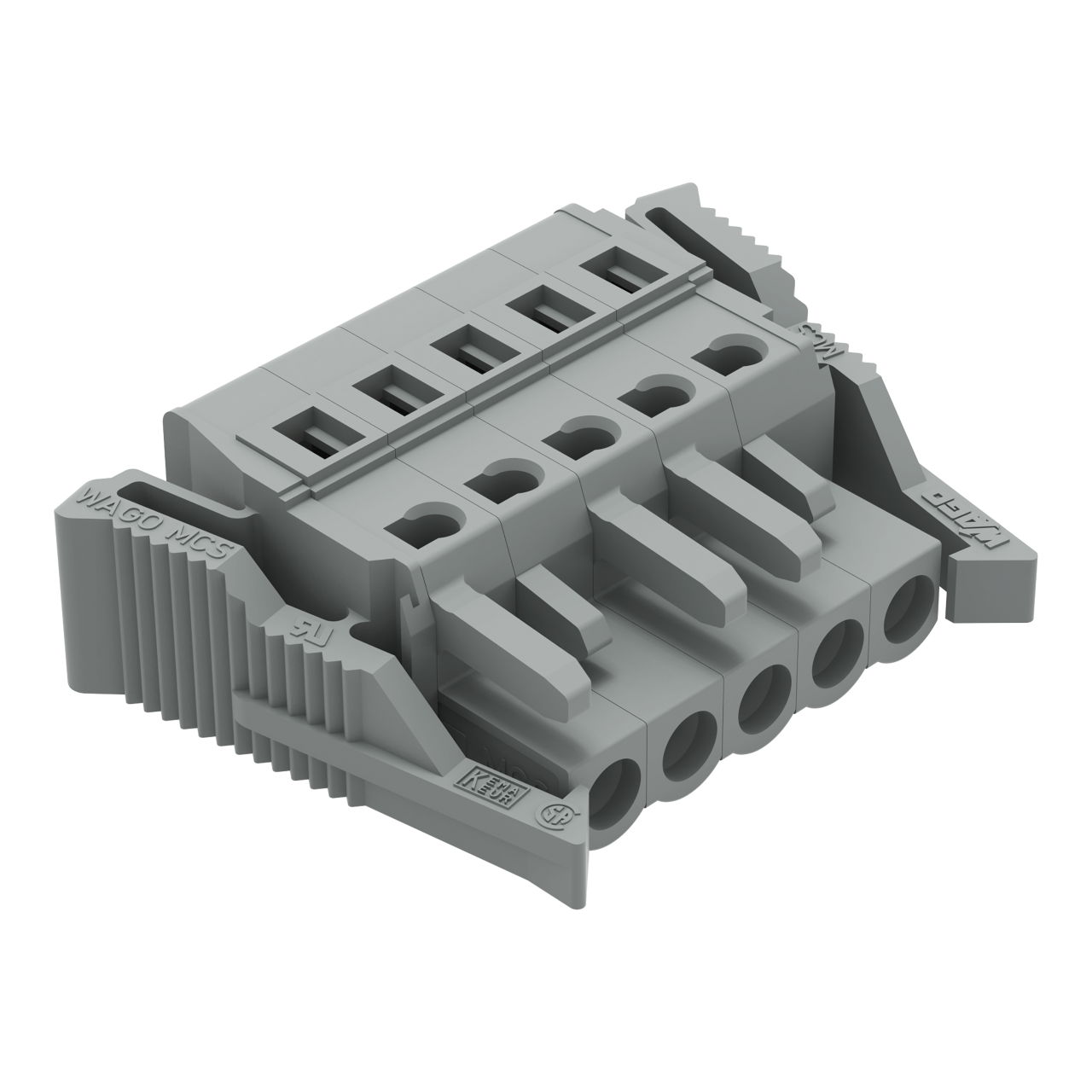 1-conductor female connector CAGE CLAMP® 2.5 mm² gray