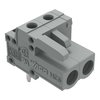 THT female header angled Pin spacing 5 mm gray