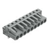 THT female header angled Pin spacing 5 mm gray