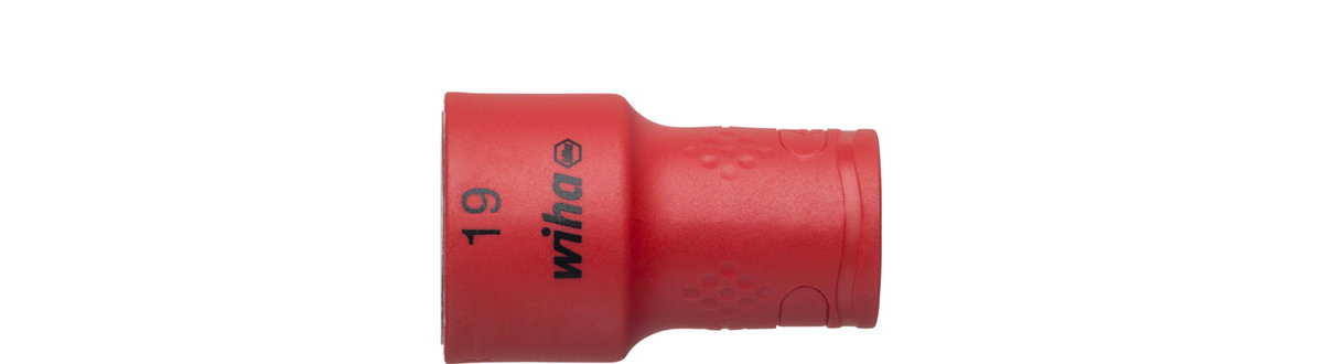 Wiha Insulated nut driver insert 3/8" hexagon head 19.0 mm x 47 mm (43074)