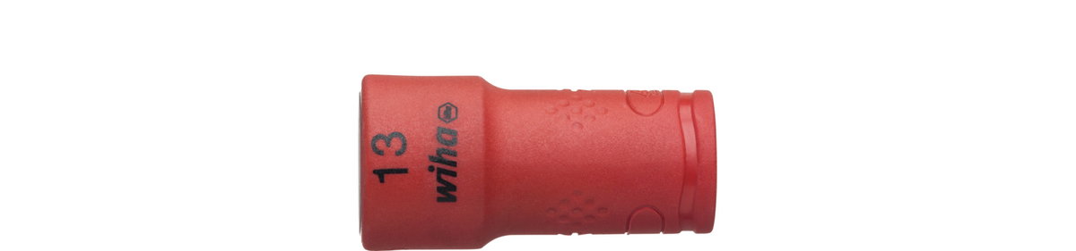 Wiha Insulated nut driver insert 1/4" hexagon head 13.0 mm x 42 mm (43098)