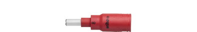 Wiha Insulated nut driver insert 3/8" hexagon head 8.0 mm x 75 mm (43108)