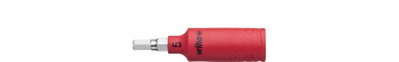 Wiha Insulated nut driver insert 1/4" internal hexagon  5.0 mm x 65 mm (43111)
