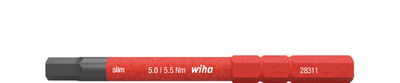 Wiha slimBit electric bit Hex 5.0 mm x 75 mm (37226)