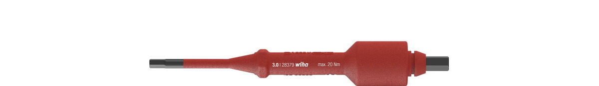 Wiha Interchangeable electric blade Hex for torque screwdriver with T-handle electric 3.0 mm x 136 mm (38918)