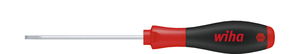 Wiha Screwdriver SoftFinish® Slotted with round blade for low-lying screws 2.5 mm x 75 mm (00685)