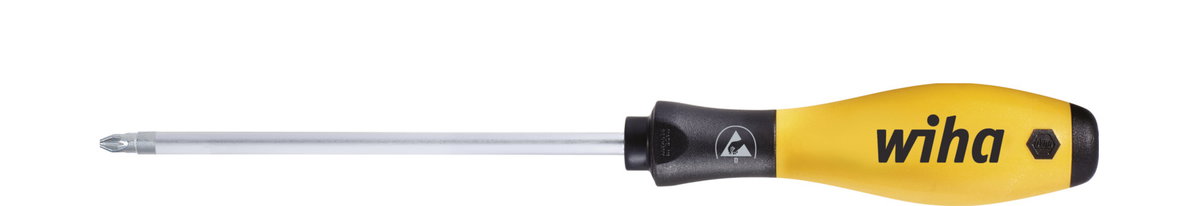 Wiha Screwdriver SoftFinish® ESD Pozidriv PZ0 x 60 mm (26928)