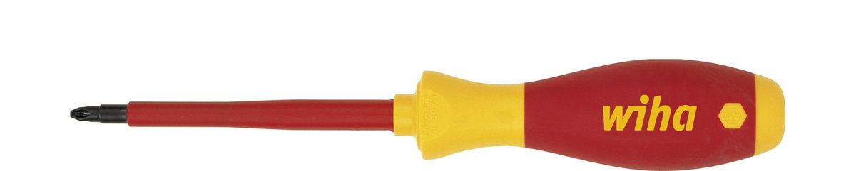 Wiha Screwdriver SoftFinish® electric Pozidriv on SB-card PZ0 x 60 mm (43391)