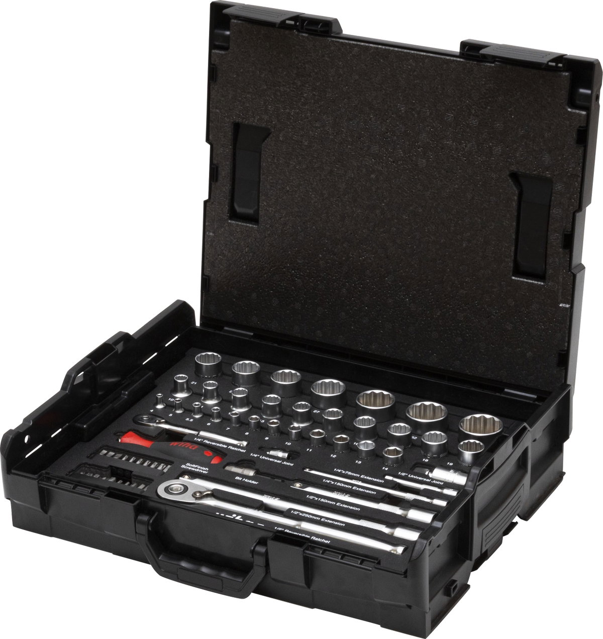 Wiha Nut driver and bit set 1/4" and 1/2" 60 pcs. in L Boxx (44685) – Image 29 of 37