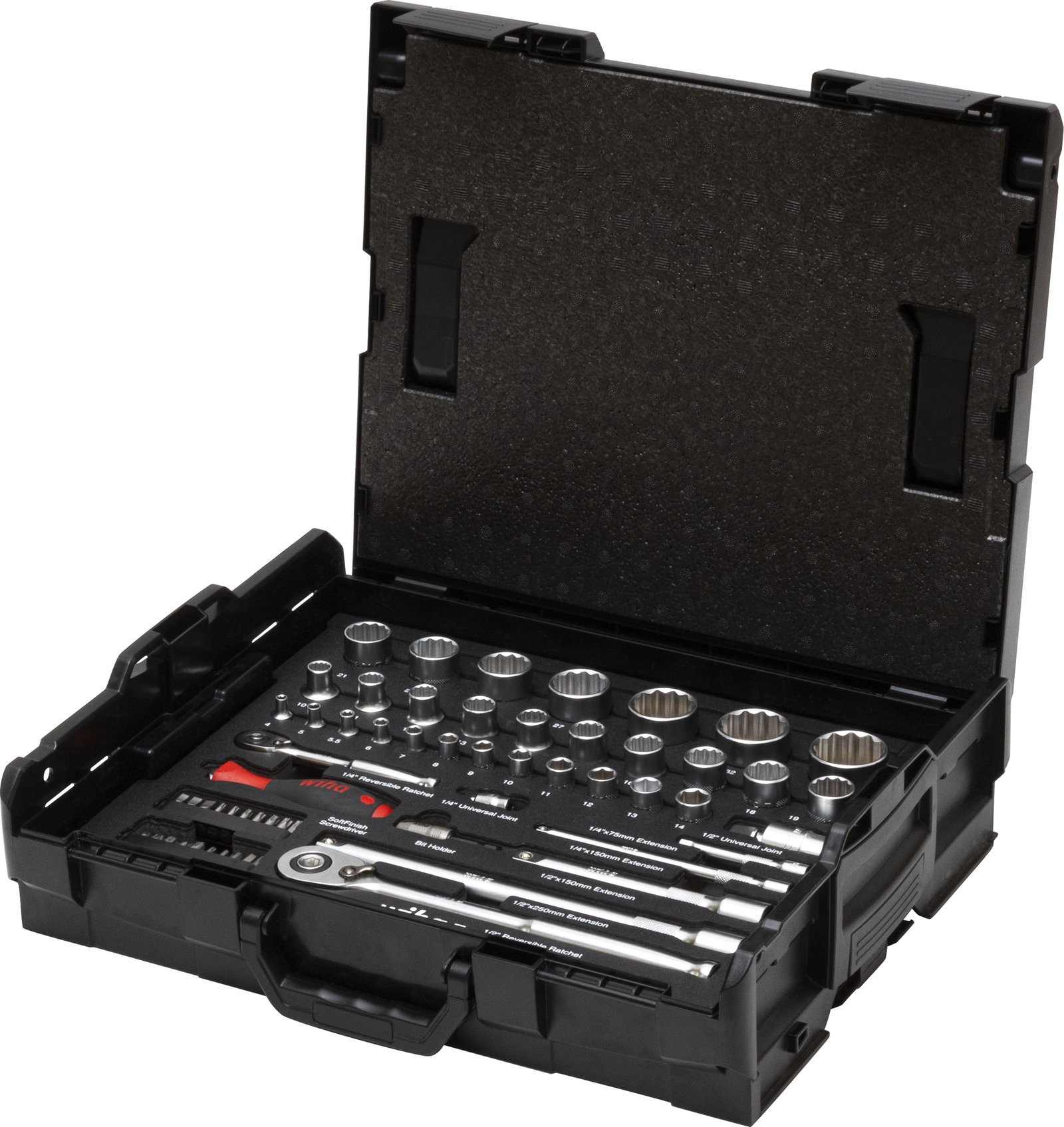 Wiha Nut driver and bit set 1/4" and 1/2" 60 pcs. in L Boxx (44685) – Image 29 of 37