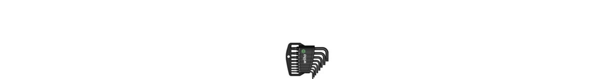 Wiha L-key set in Classic holder TORX®, 8-pcs., short, black oxidised (36461)