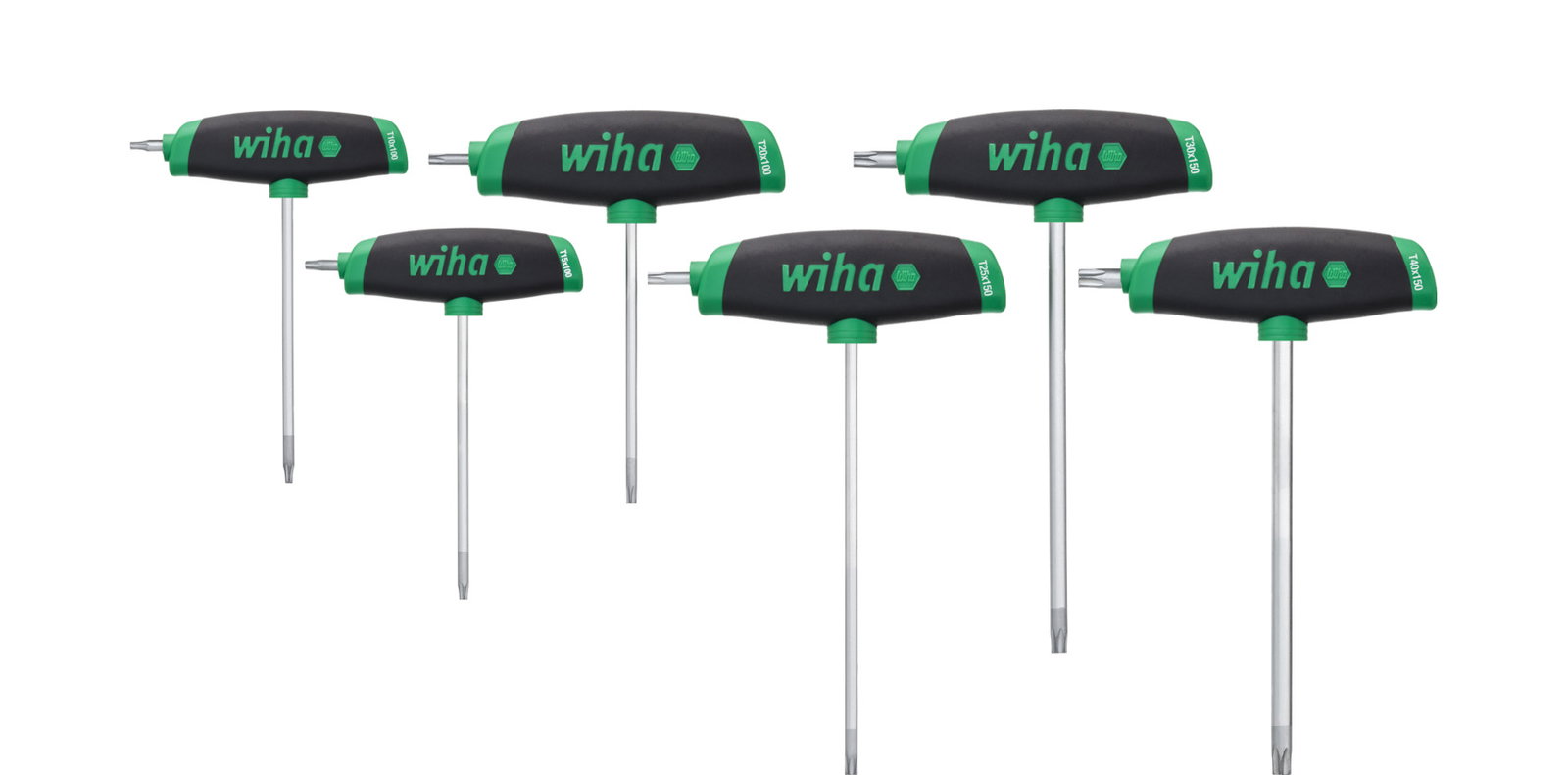 Wiha L-key with T-handle set ComfortGrip TORX® with side drive, matt chrome-plated 6-pcs. (45622) – Image 3 of 10