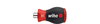 Wiha Screwdriver with bit magazine magnetic Phillips slotted with 6 bits, Stubby, 1/4" in SB-cardboard packaging (33738)