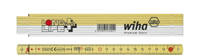 Wiha Folding ruler LongLife Plus 2 m metric, 10 segments 15 mm (27055)