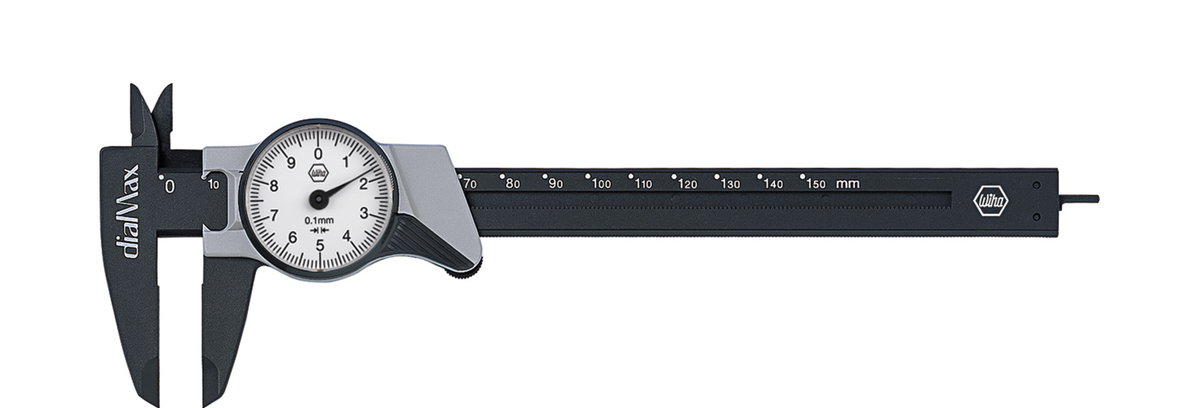 Wiha Analogue callipers dialMax Reading 0.1 mm 150 mm (27082)