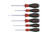 Wiha Screwdriver set SoftFinish® Slotted, Phillips hexagonal blade and solid steel cap, 6-pcs. (21250)
