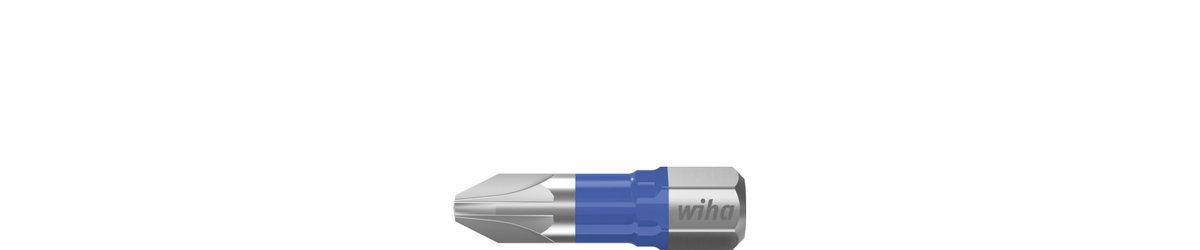 Wiha T bit set, 25 mm Pozidriv (PZ2), 5-pcs. 1/4" C6,3 in box (41602)
