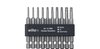 Wiha Bit set Professional 70 mm TORX® ball end 1/4" in bit band 10-pcs. (32804)