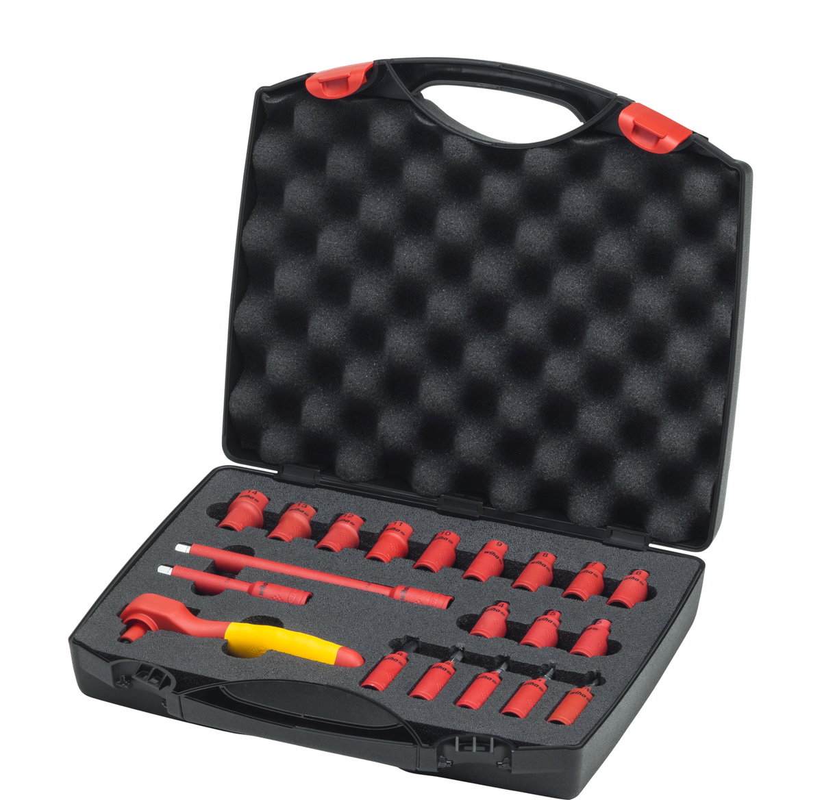 Wiha Ratchet wrench set insulated, 1/4" 21-pcs. in case (43025)