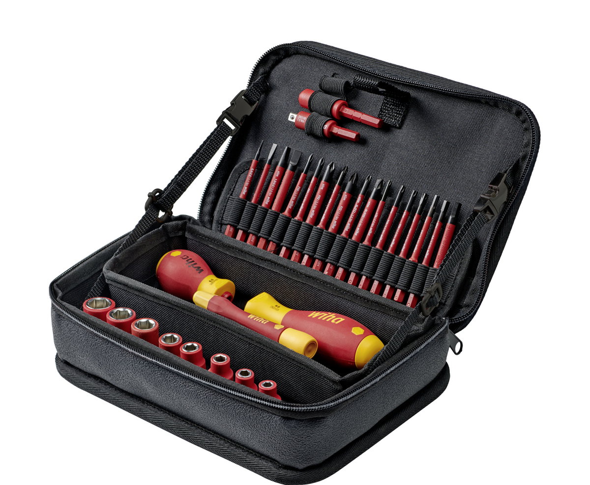 Wiha Tool set slimVario® electric mixed, 32 pcs. incl. multifunctional bag (43465) – Image 3 of 32