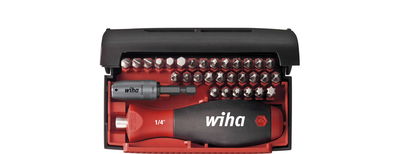 Wiha Standard Collector bit set, 25 mm mixed, 32-pcs. 1/4" C 6.3 incl. box (34686)