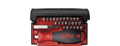 Wiha Bit set Collector Security Standard 25 mm assorted 27-pcs. 1/4" C6,3 in box (09393)
